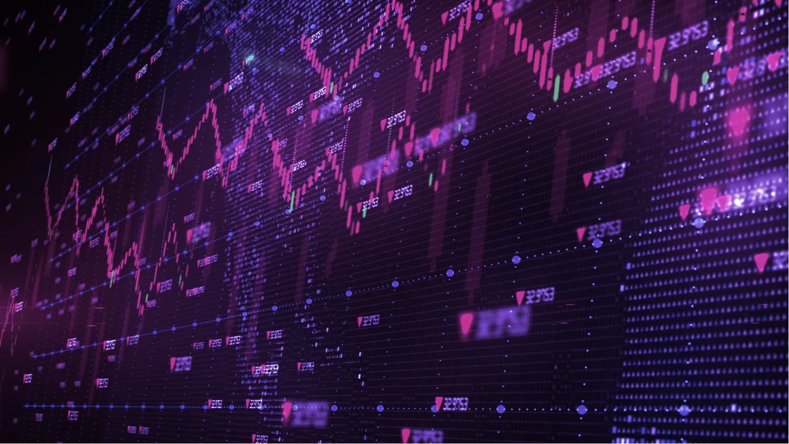 Los mercados de criptomonedas en la zona roja. Imagen: Shutterstock