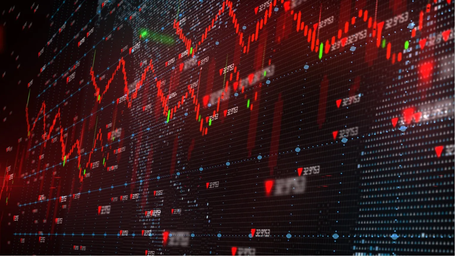 Crypto markets in the red zone. Image: Shutterstock