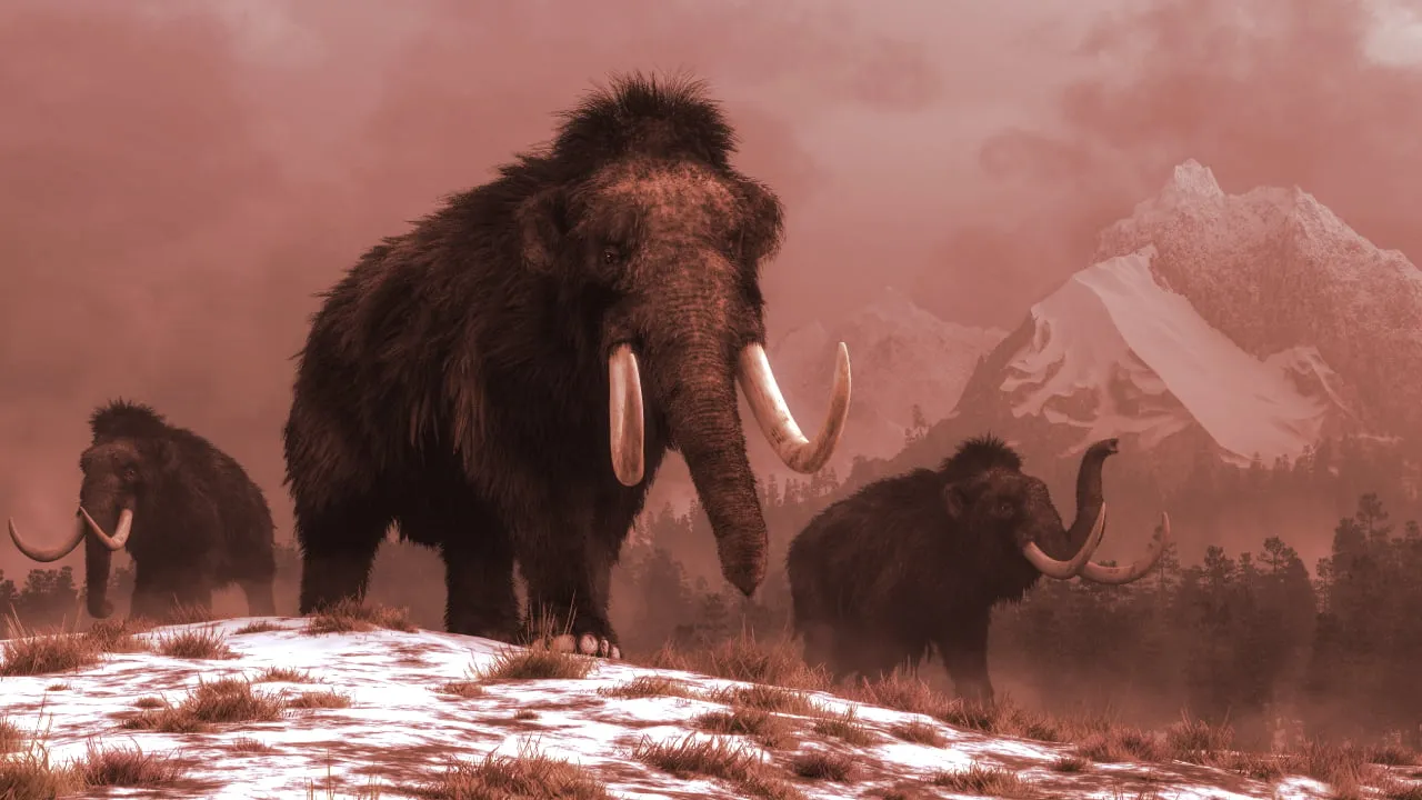 Bitcoin billionaires have backed a "moonshot" project to revive the woolly mammoth. Image: Shutterstock