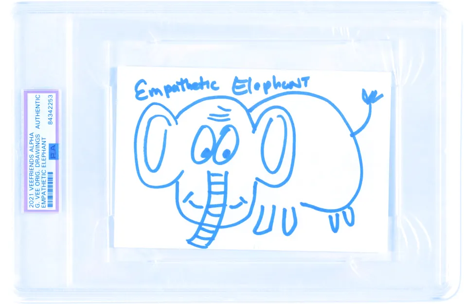 Empathetic Elephant from VeeFriends. Image: Christie's/Gary Vee