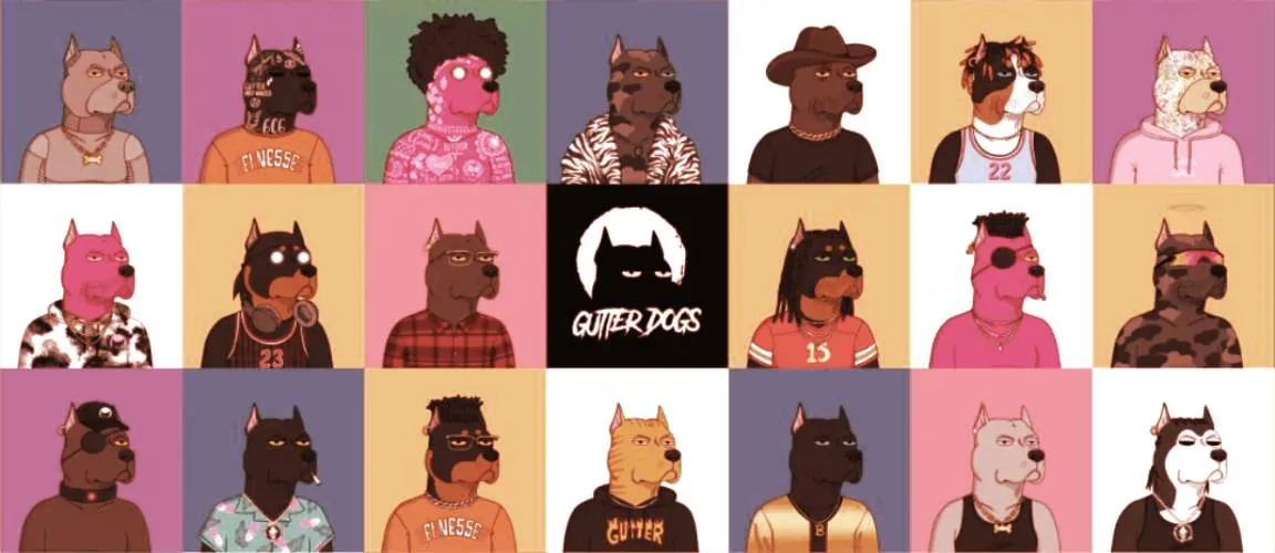 Gutter Cat Gang's new Gutter Dog NFTs, launched on October 2.