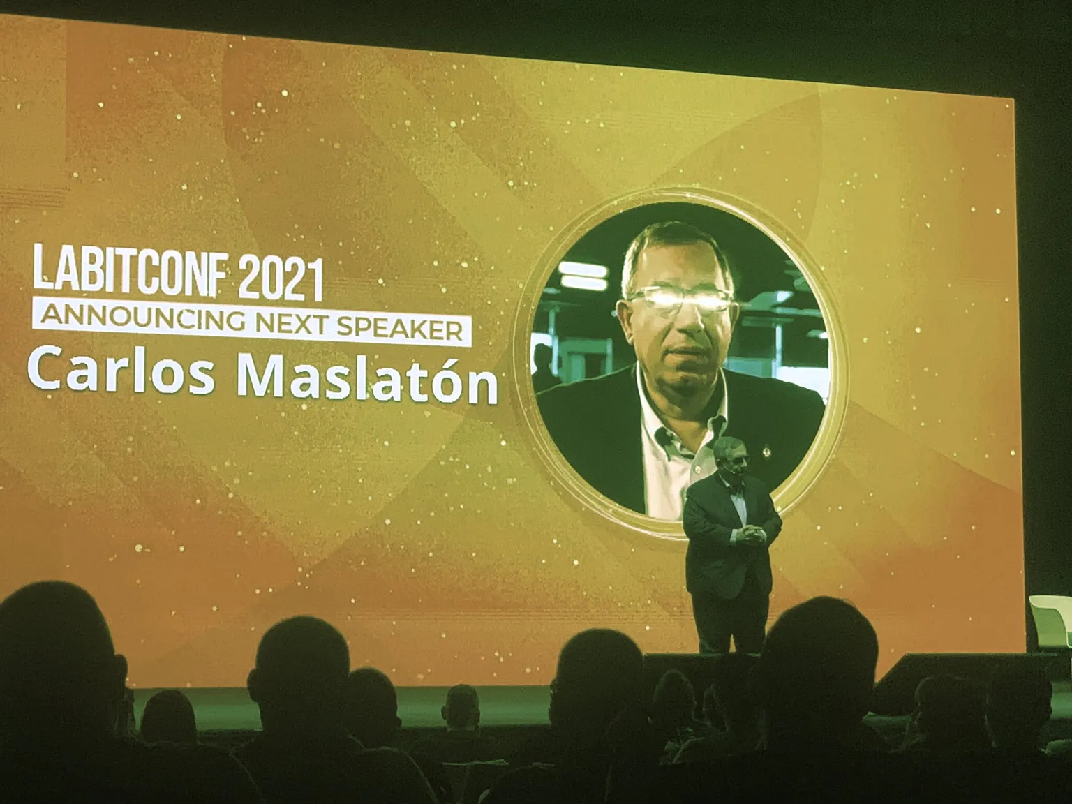 Carlos Maslatón en LaBitConf 2021. Imagen: Twitter