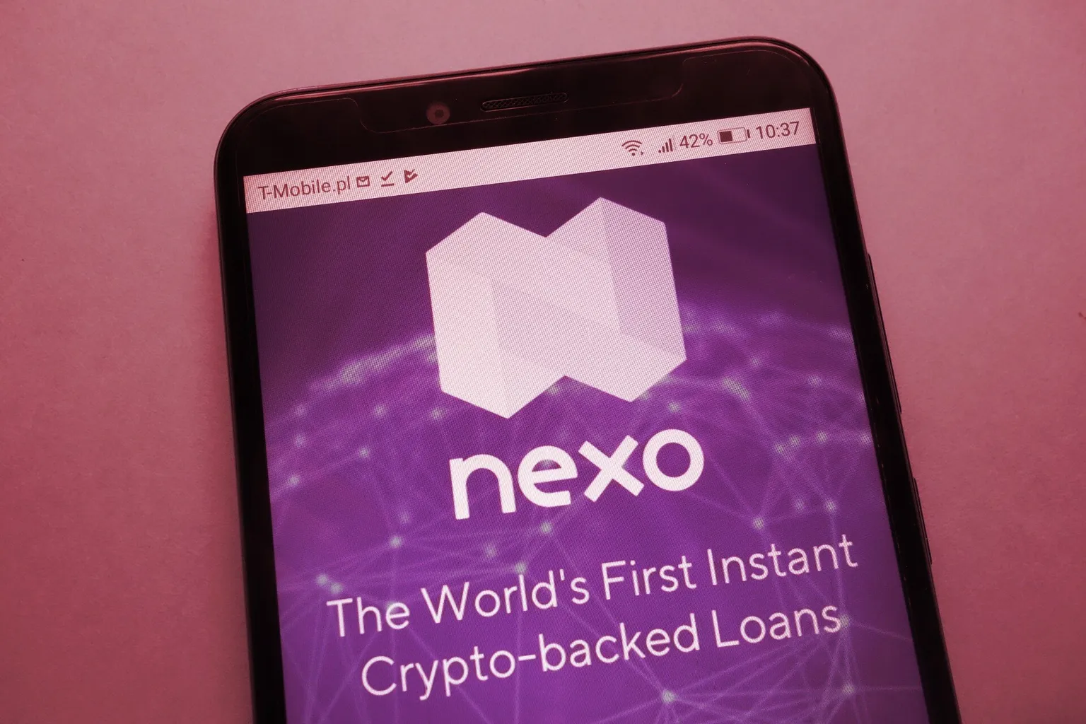 Nexo es una plataforma de préstamos de criptomonedas. Imagen: Shutterstock.