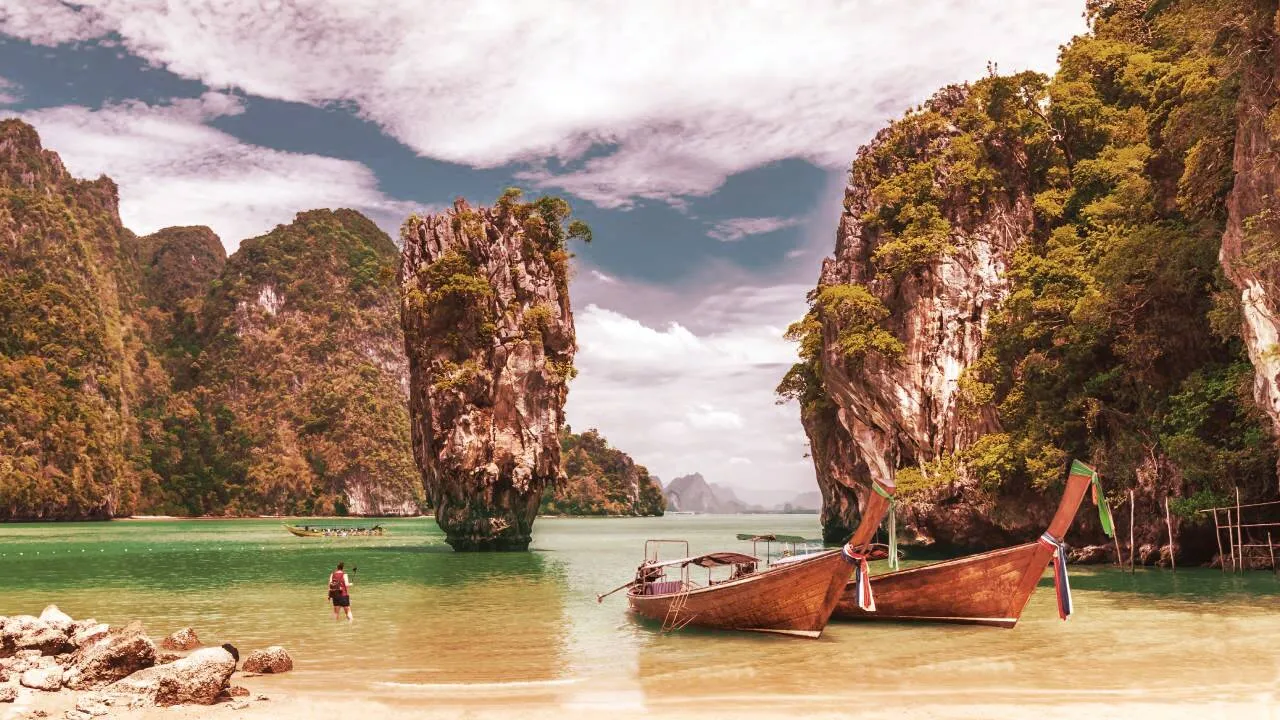 Bahía de Phang Nga, Tailandia. Imagen: Shutterstock