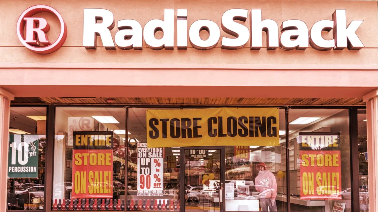 RadioShack filed for bankruptcy in 2017. Image: Shutterstock
