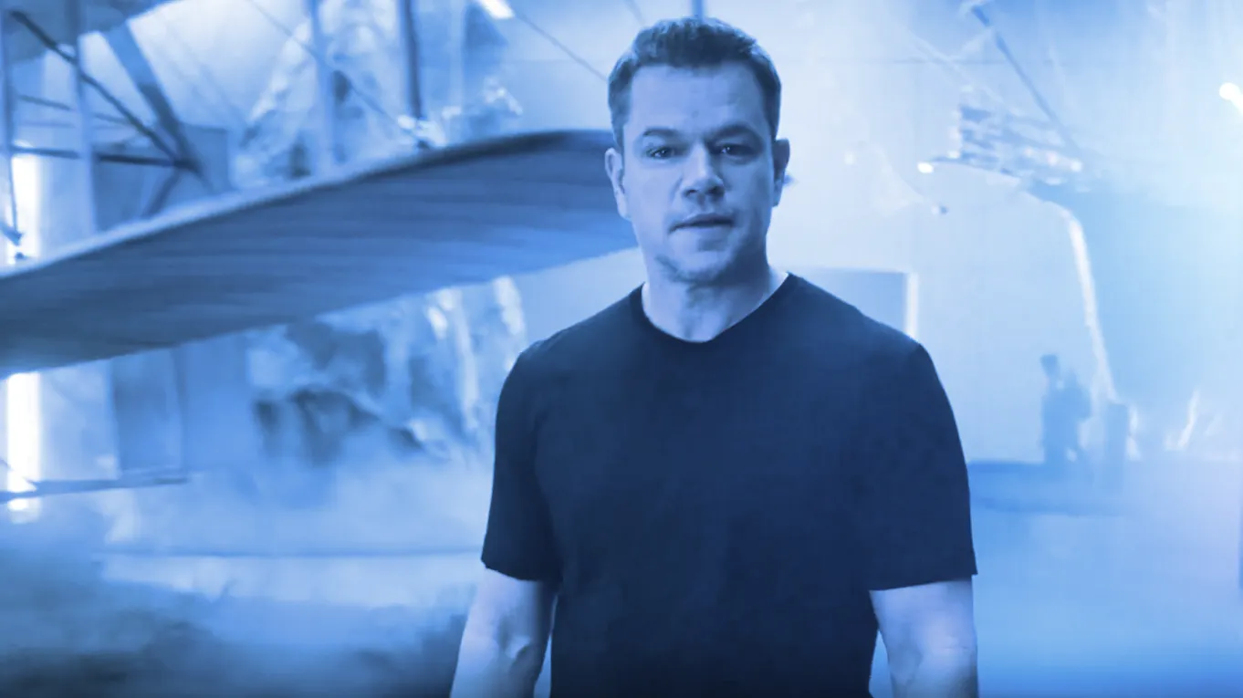 Matt Damon在Crypto.com的“财富偏爱勇敢者”活动中。图片：Crypto.com