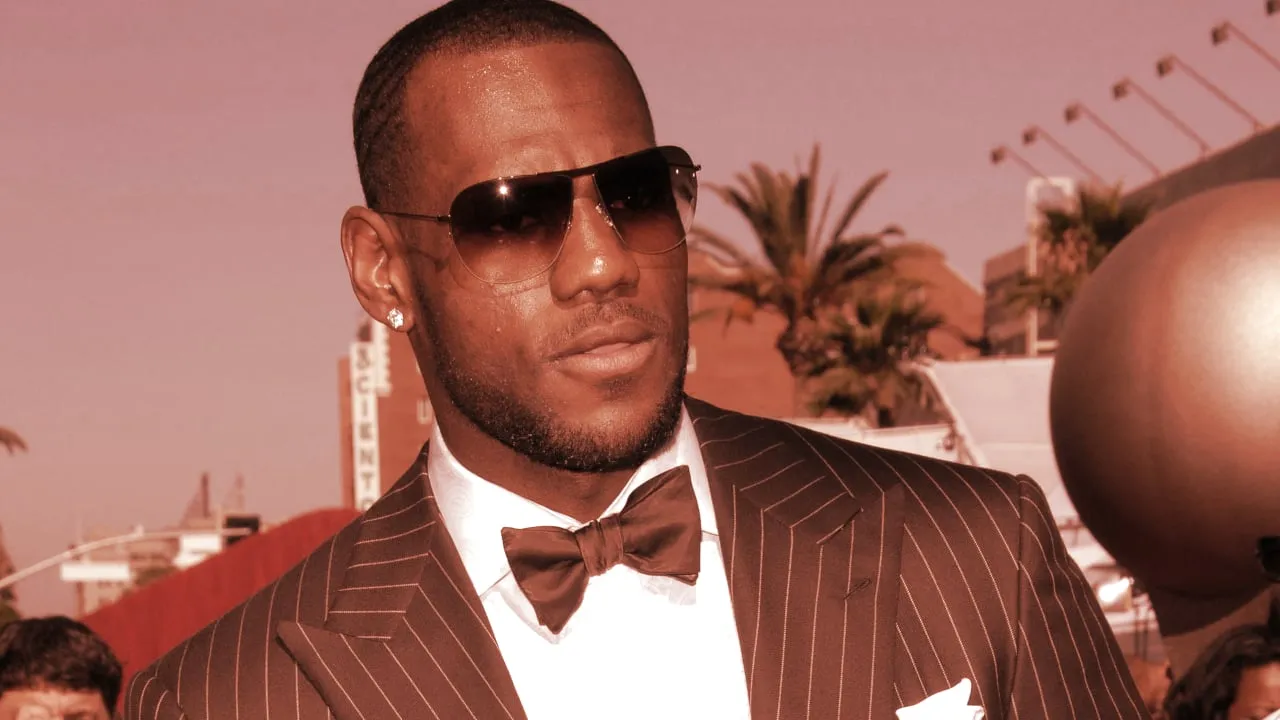 Lebron James joins the list of celebs now helping promote Crypto.com. Image: Shutterstock