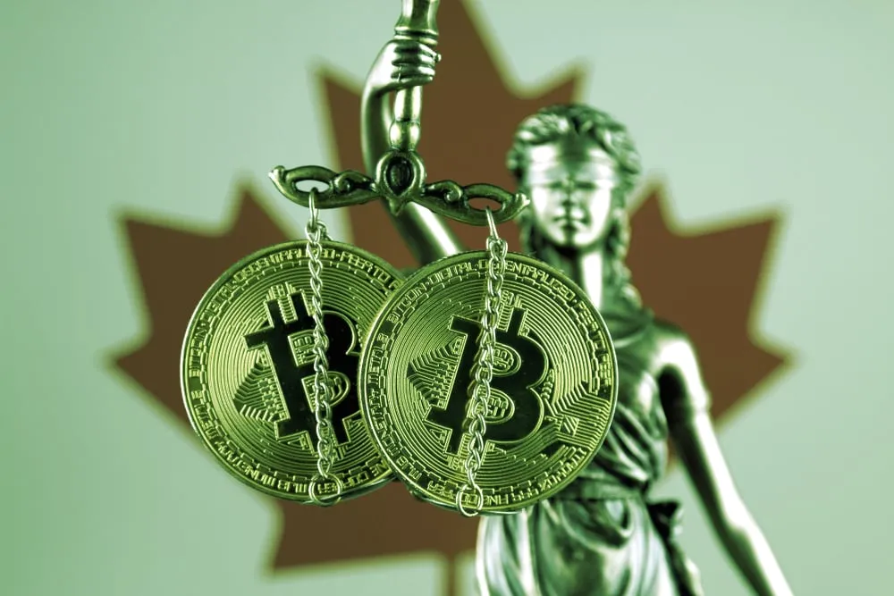 Canada y Bitcoin. Imagen: Shutterstock