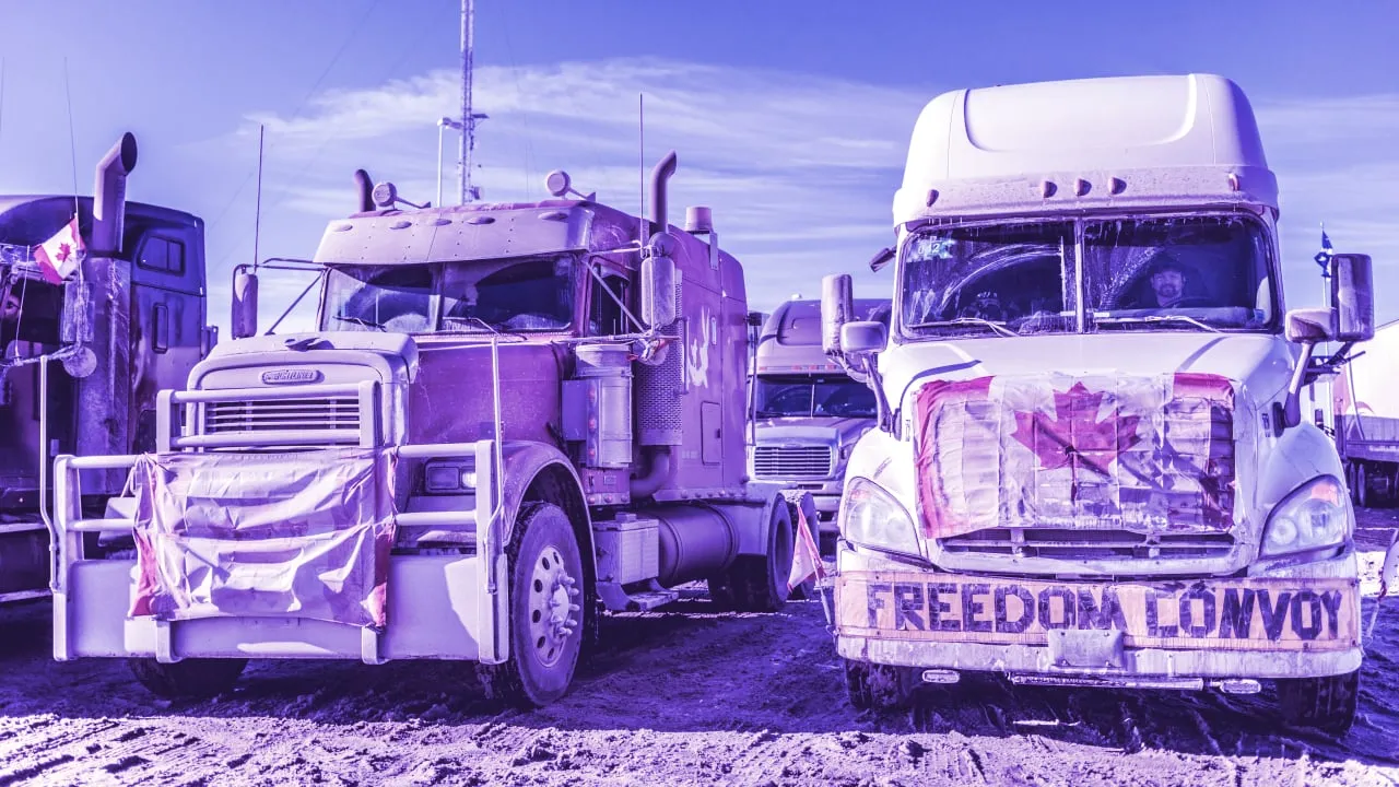 Los camioneros de Canadá se están organizando para protestar contra el mandato de la vacuna COVID-19. Imagen: Shutterstock