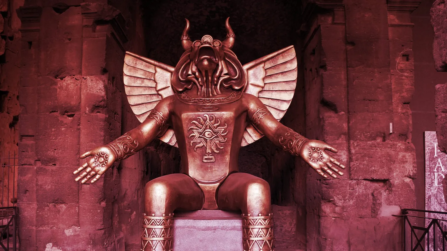 Moloch statue in the Coliseum in Rome, Italy. (Shutterstock)