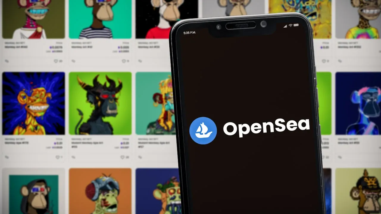 OpenSea es un mercado líder de NFT de Ethereum. Imagen: Shutterstock