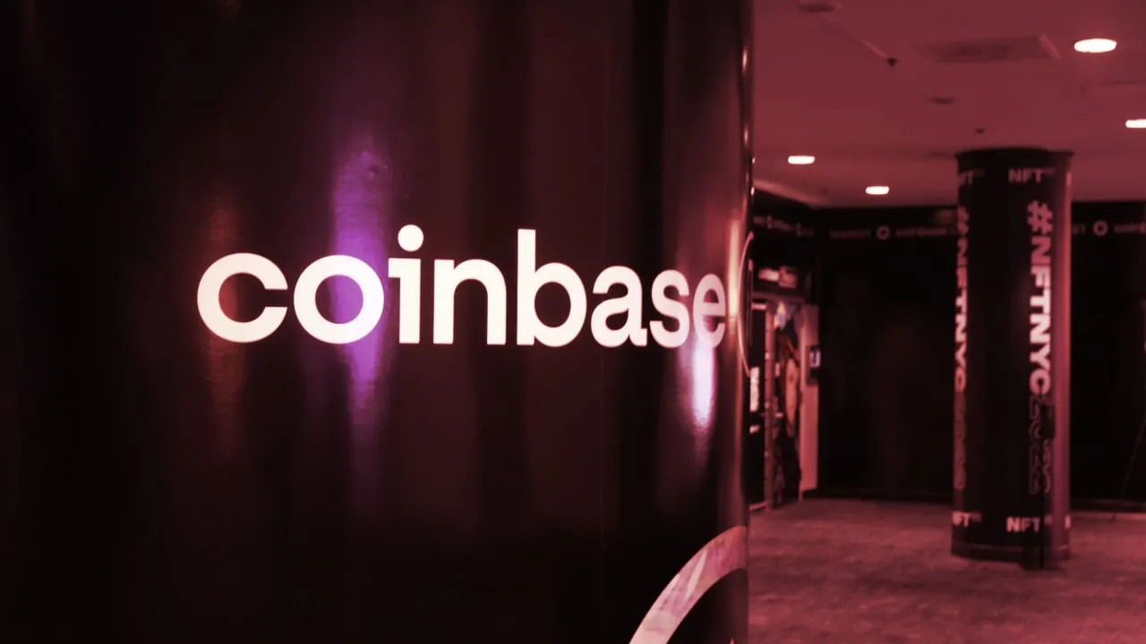 Coinbase是美国领先的加密货币交易所 图片：Decrypt/André Beganski