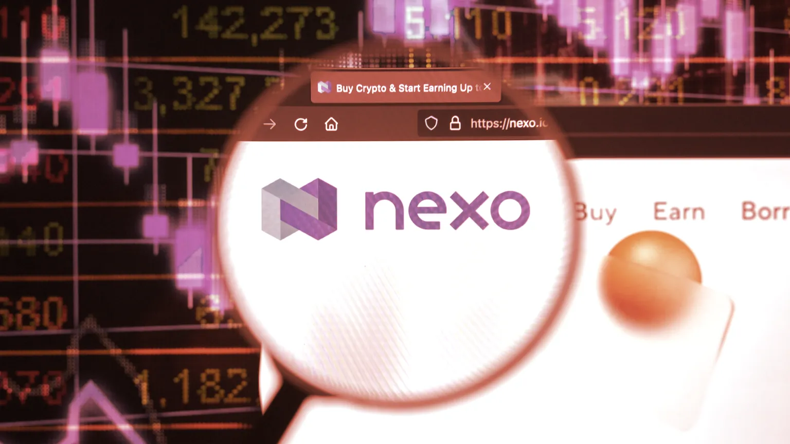 Nexo permite a los usuarios prestar y tomar prestadas criptomonedas. Imagen: Shutterstock.