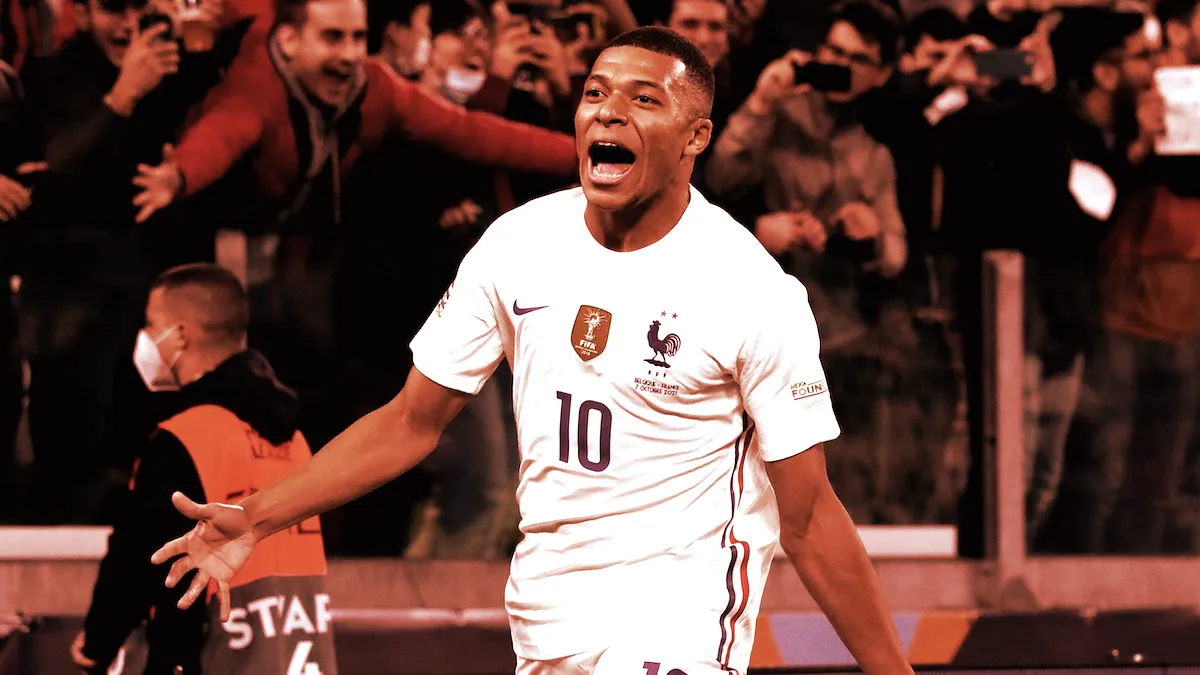 French soccer star Kylian Mbappé. Image: Shutterstock