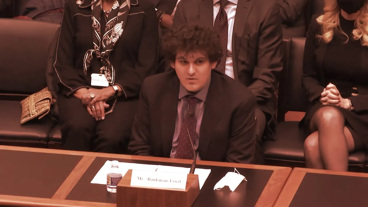 Sam Bankman-Fried, CEO de FTX, declarando ante el Congreso. Imagen: YouTube
