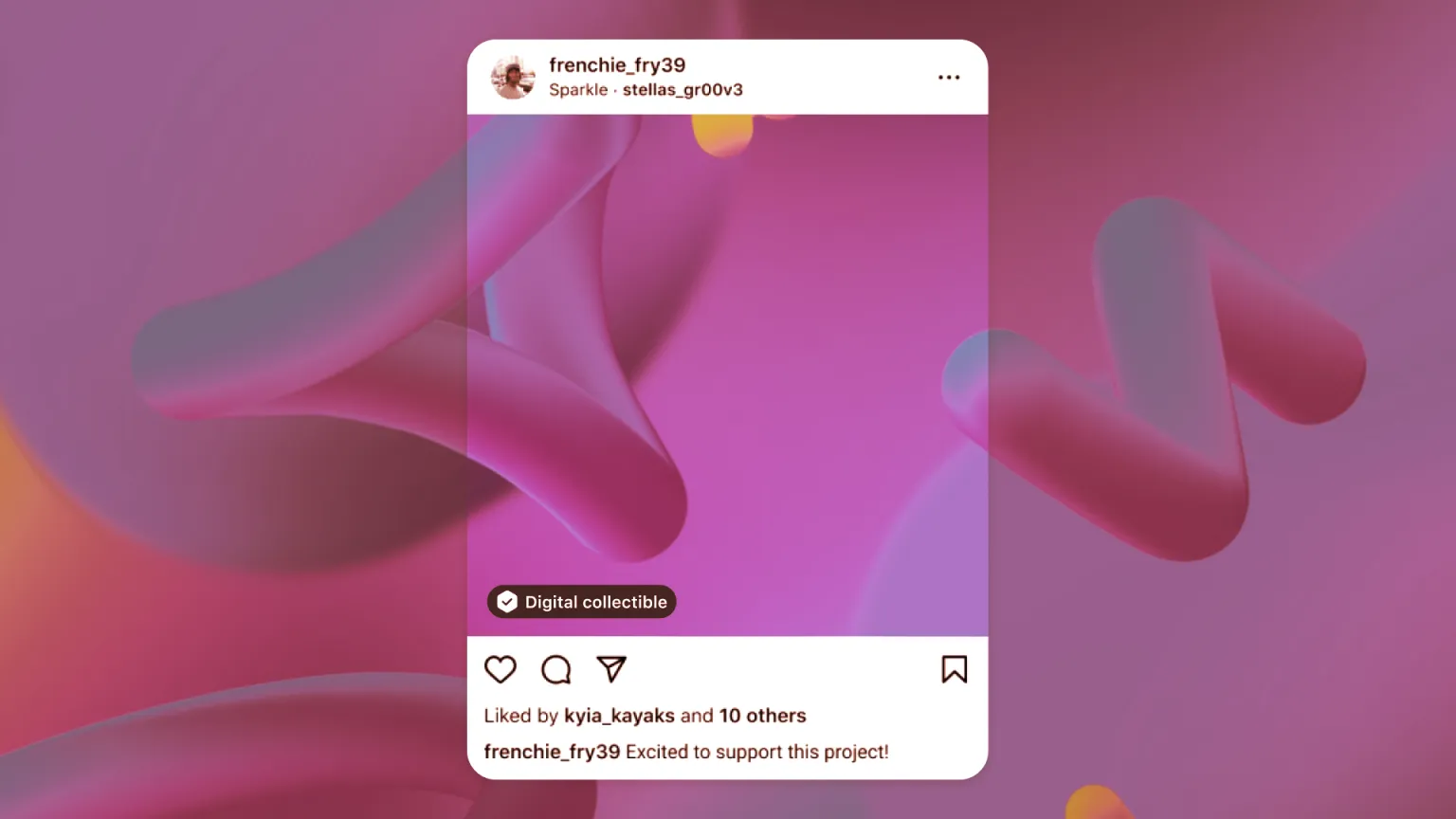 Meta has launched NFT support on Instagram and Facebook. Image: Meta