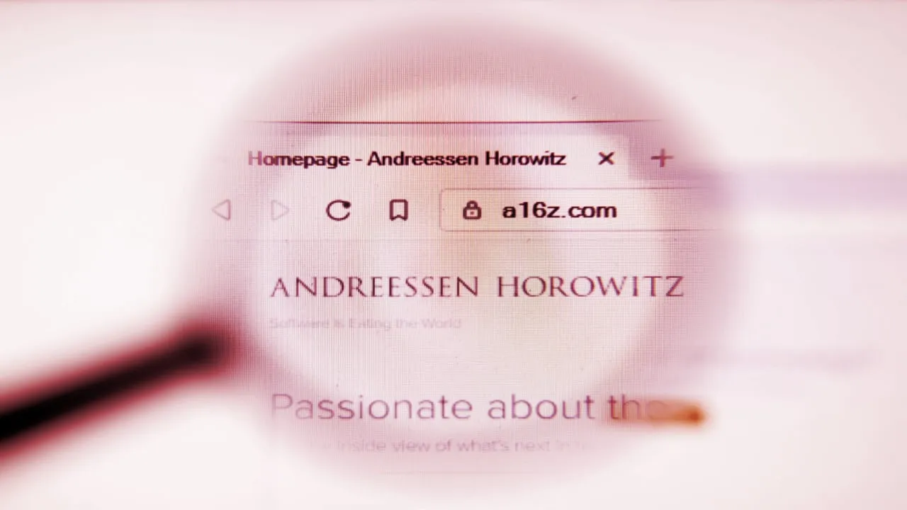 Andreessen Horowitz ha invertido muy activamente en el espacio de las criptomonedas. Imagen: Shutterstock.