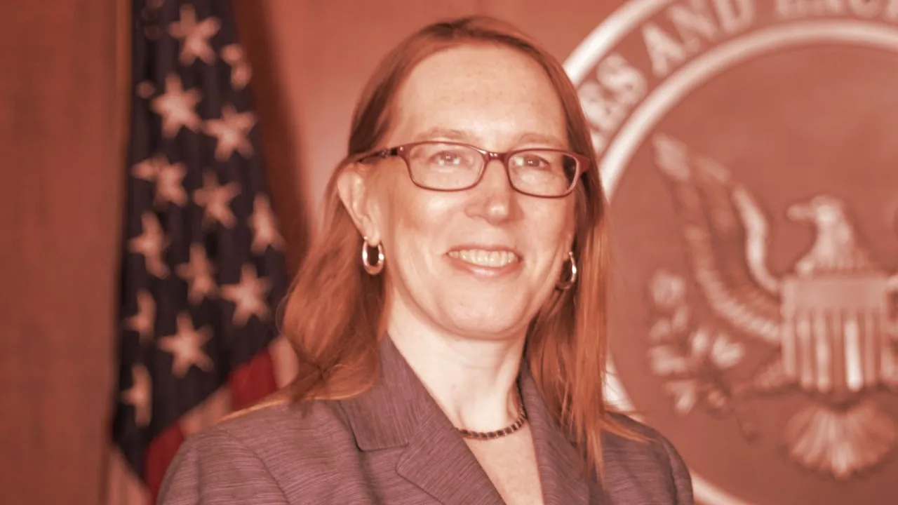 La comisaria de la SEC, Hester Peirce. Imagen: 