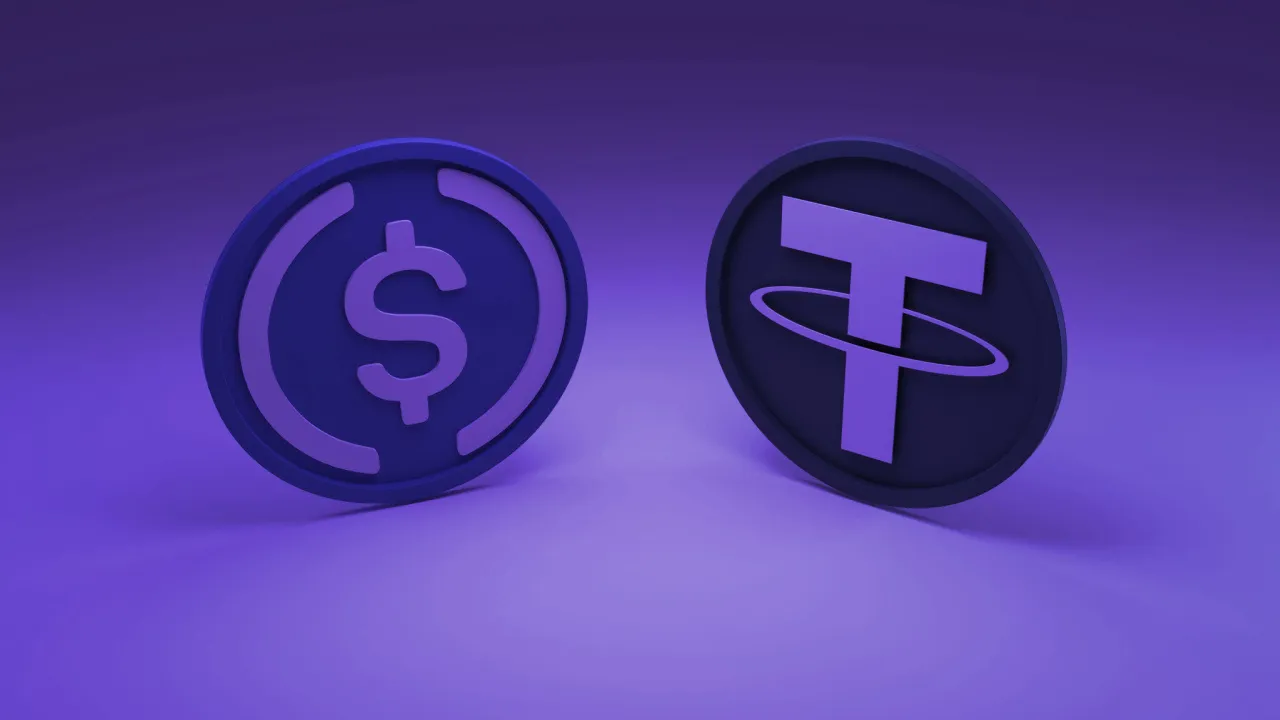 Circle's USDC and Tether's USDT are the largest stablecoins on the market. Image: Shutterstock. 