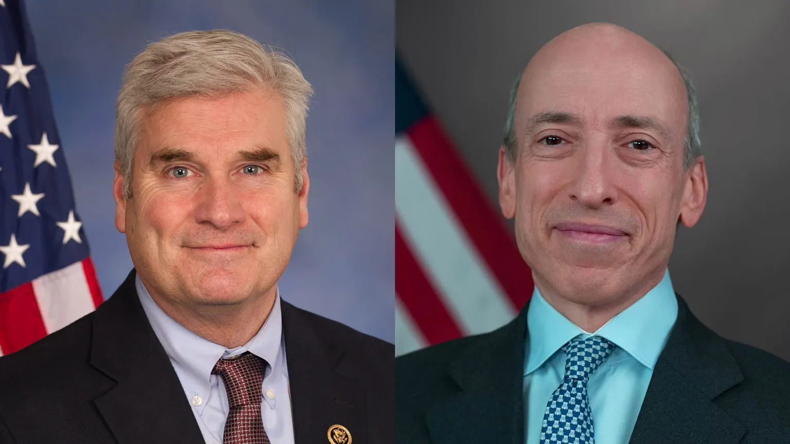 Rep. Tom Emmer, member of the House Financial Services Committee, and SEC Chair Gary Gensler.