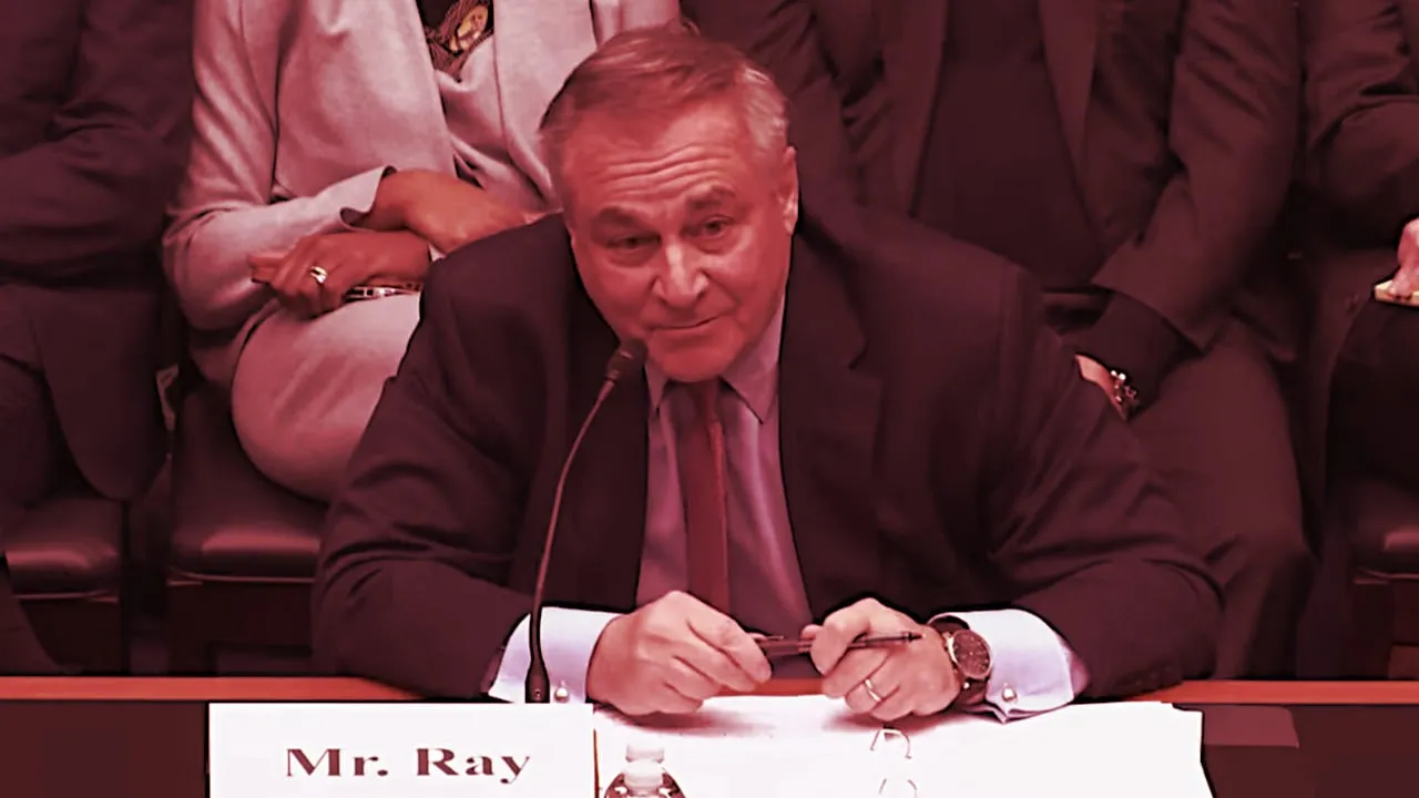 John J Ray III, the newly appointed CEO of FTX, oversaw the liquidation of Enron. Image: House Financial Services Committee