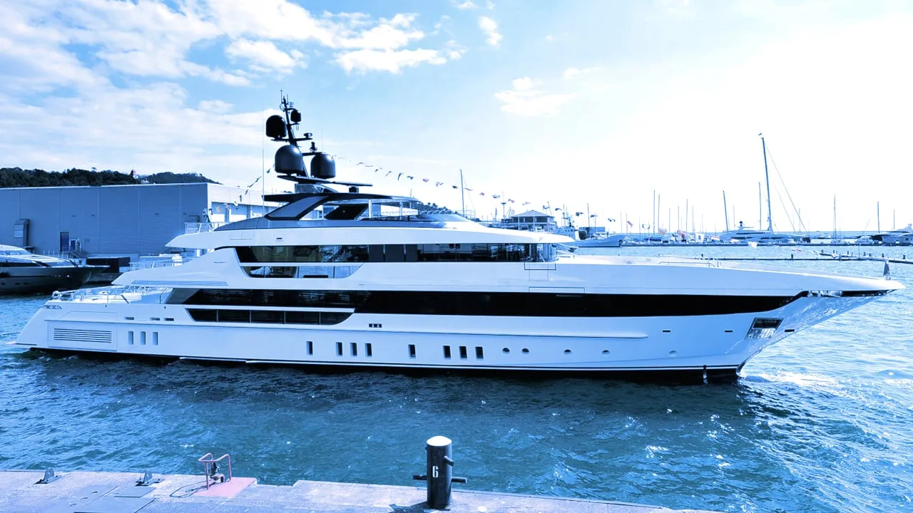 Three Arrows Capital's Much Wow superyacht. Image: 