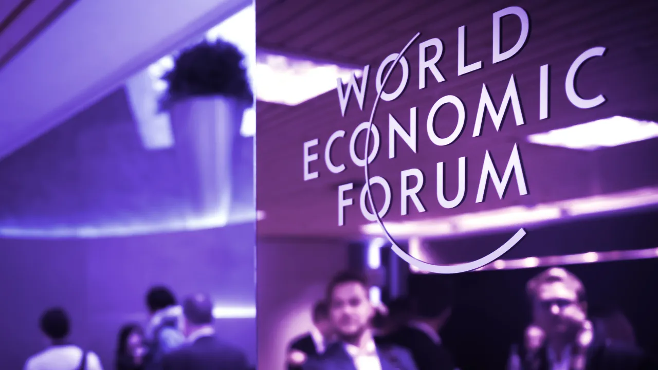 DAVOS, SWITZERLAND - Jan 24, 2019: Working moments during World Economic Forum Annual Meeting in Davos, Switzerland