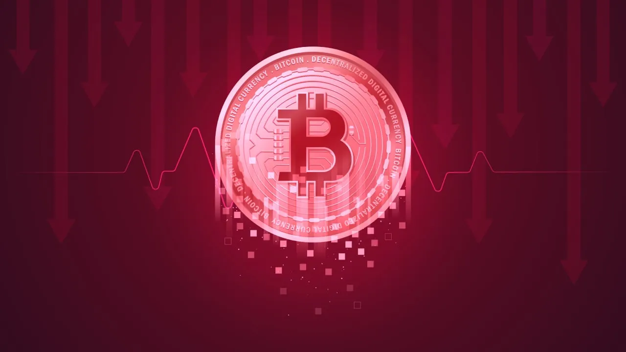 Bitcoin is down. Image: Shutterstock