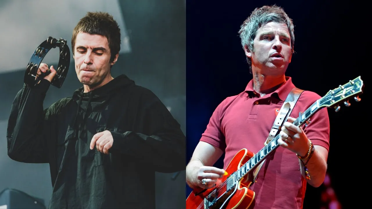 Liam Gallagher and Noel Gallagher. Image: Shutterstock