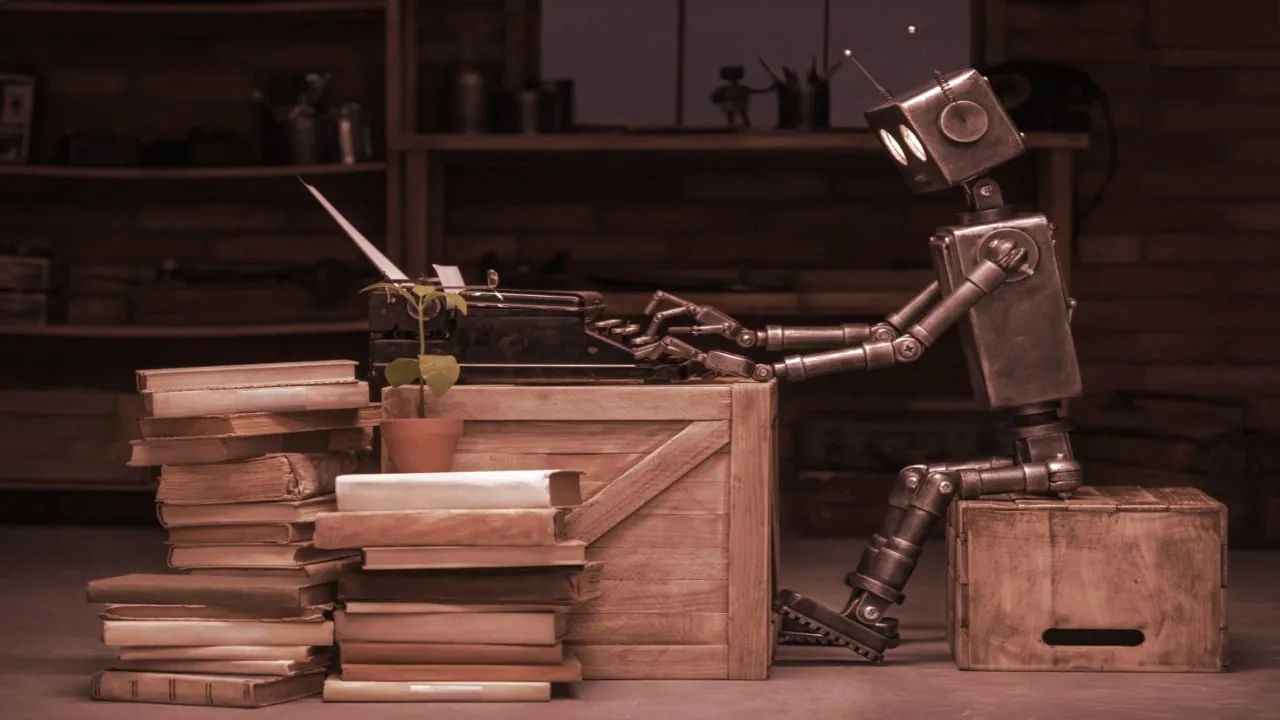 机器人是来找娱乐工作的，写作暗示是第一个。图片：快门。