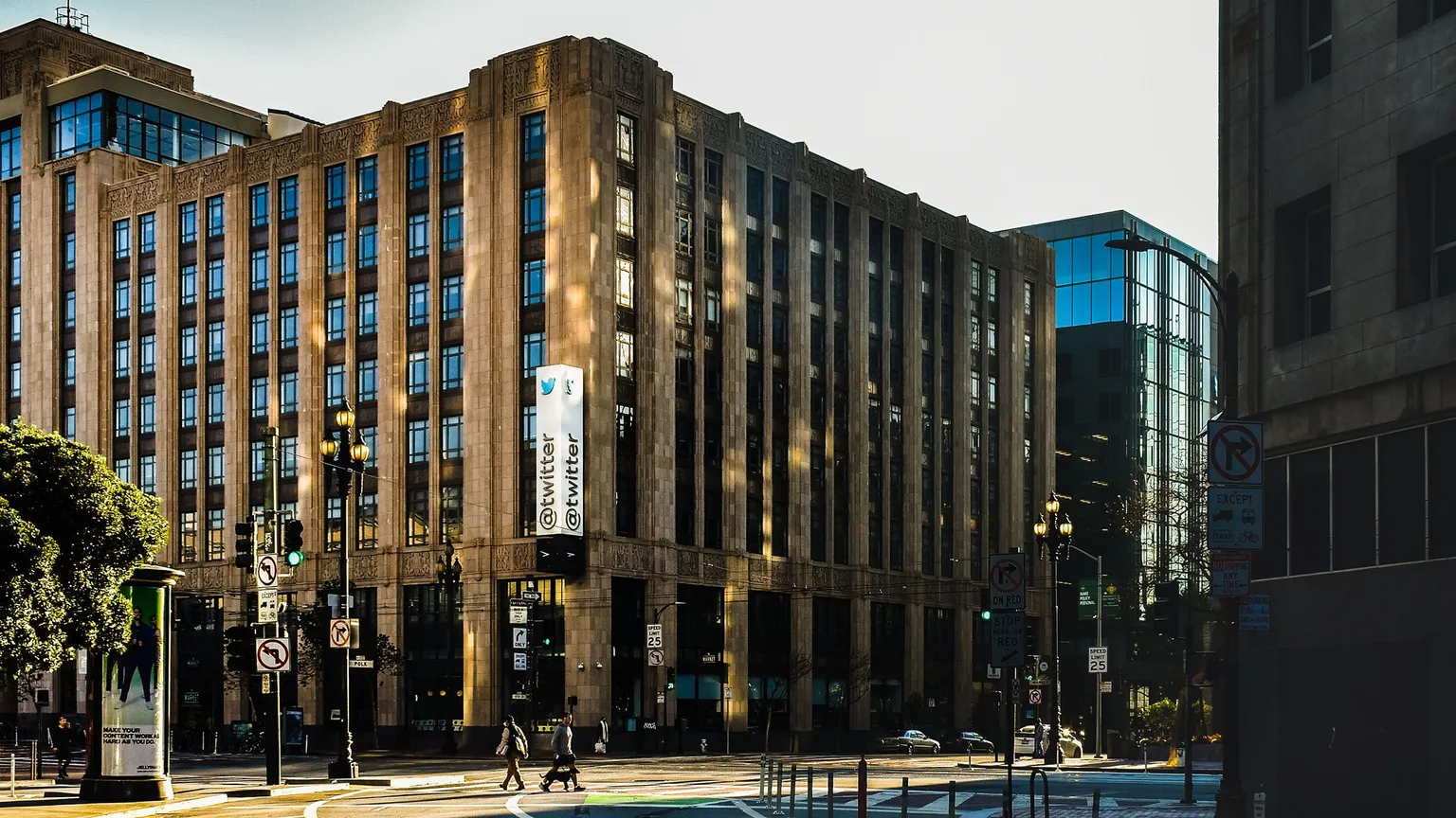 Twitter's San Francisco Headquarters on Market Street in San Francisco in 2022. Image: Takako Phillips/Shutterstock
