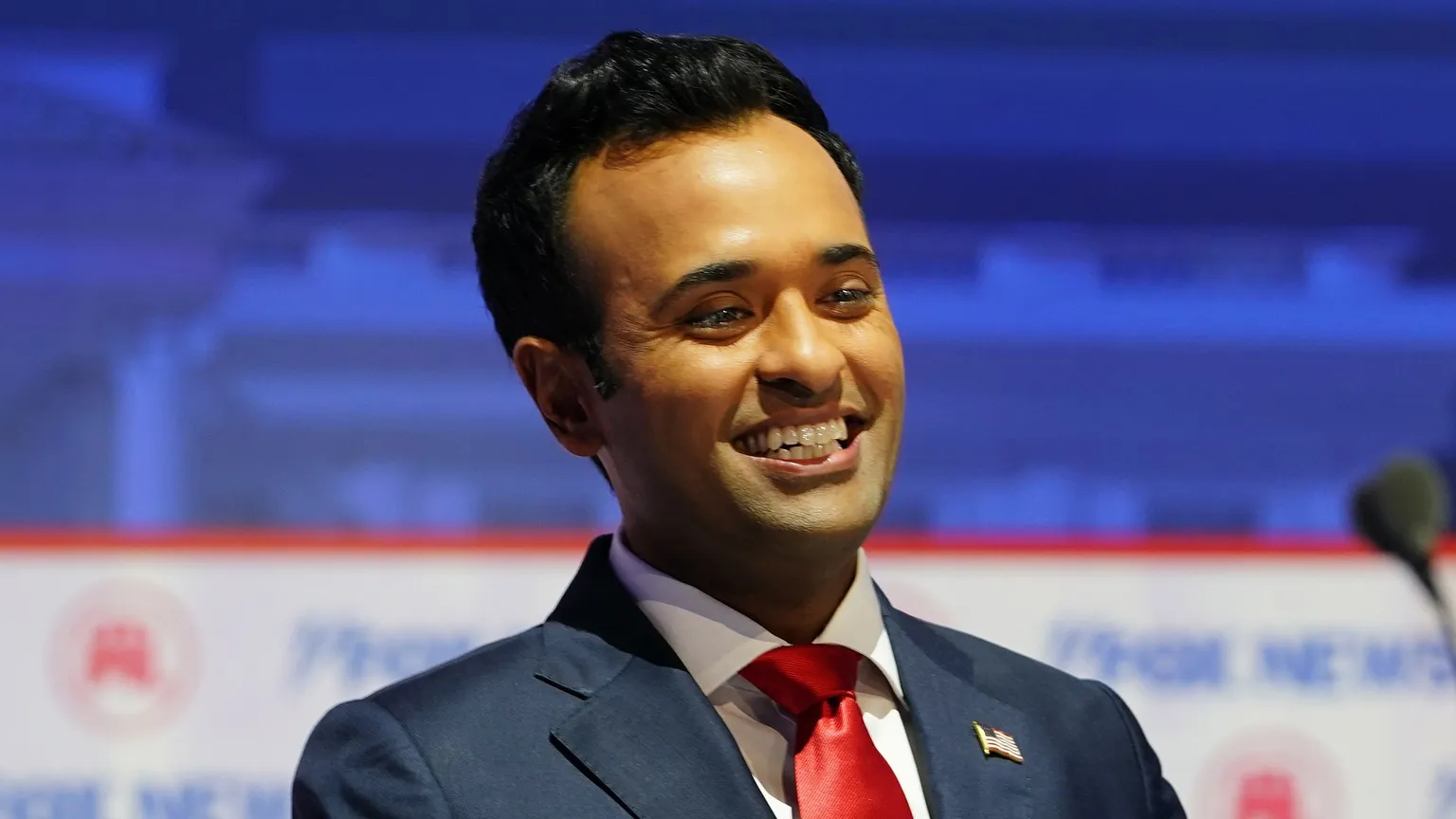 American entrepreneur Vivek Ramaswamy participated in the 2024 Republican Presidential debate in August 2023. Image: Aaron of L.A. Photography / Shutterstock.com
