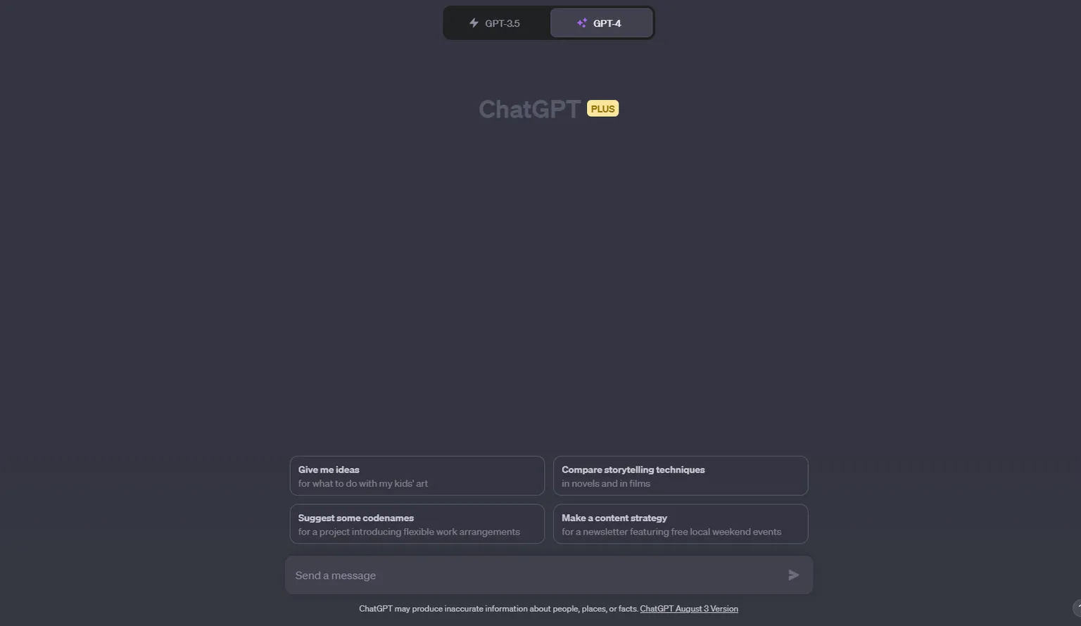 Nouvelle interface de ChatGPT
