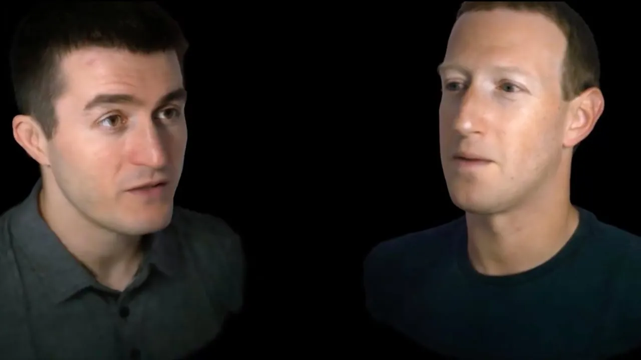 Meta CEO Mark Zuckerberg and AI researcher Lex Fridman. Image: Lex Fridman