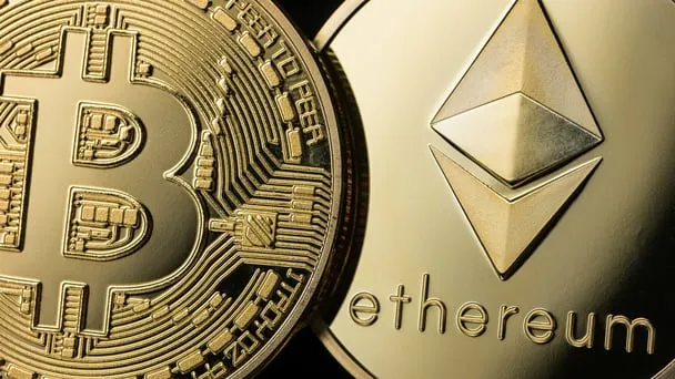 Bitcoin and Ethereum are the top two coins by market cap. Image: Shutterstock.