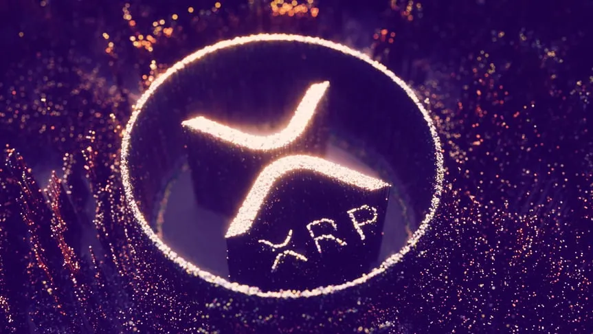 An XRP coin. Image: Shutterstock