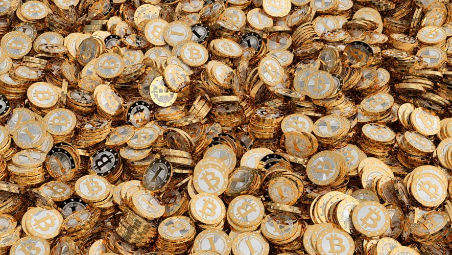 A pile of Bitcoin tokens. Image: Shutterstock.