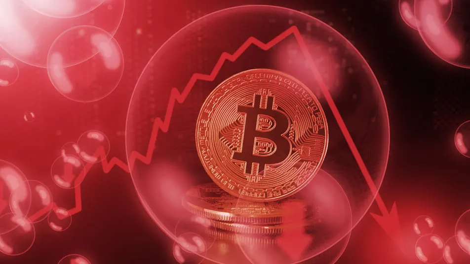 In dollar terms, Bitcoin has just suffered its biggest crash ever. Image: Shutterstock