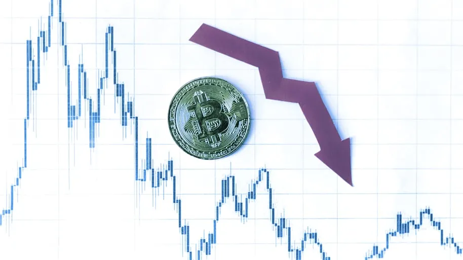 Bitcoin's price is heading downward. Image: Shutterstock