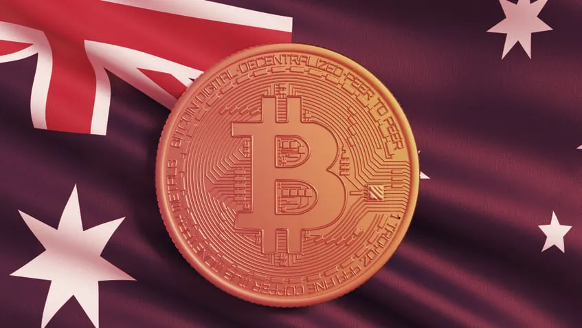 Australia y Bitcoin. Imagen: Shutterstock