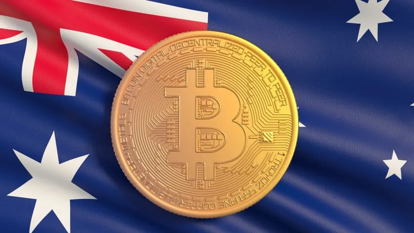 Australia y Bitcoin. Imagen: Shutterstock