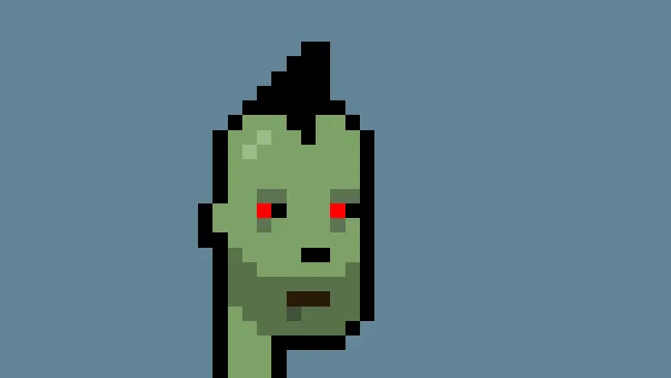 CryptoPunk Zombie. Image: Larva Labs