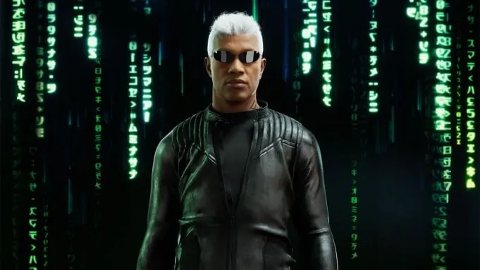 An NFT avatar from The Matrix Resurrections. Image: Nifty's/Warner Bros.