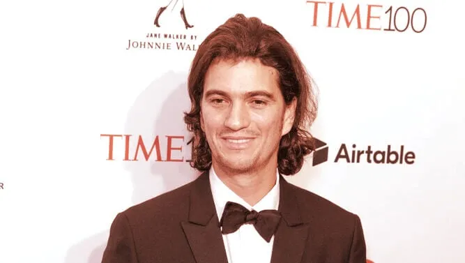 Adam Neumann attends the 2018 Time 100 Gala at Jazz at Lincoln Center. Image: Shutterstock