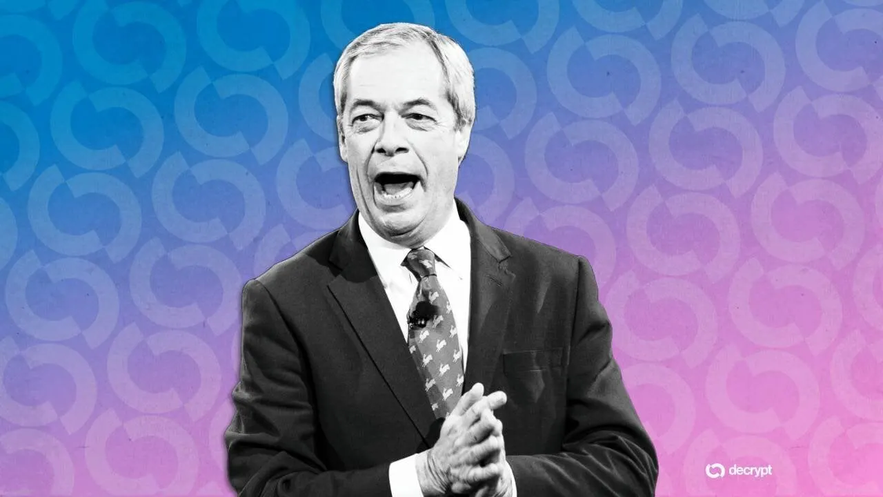 'I Am Your Champion': Nigel Farage Makes Case for UK Crypto Reform