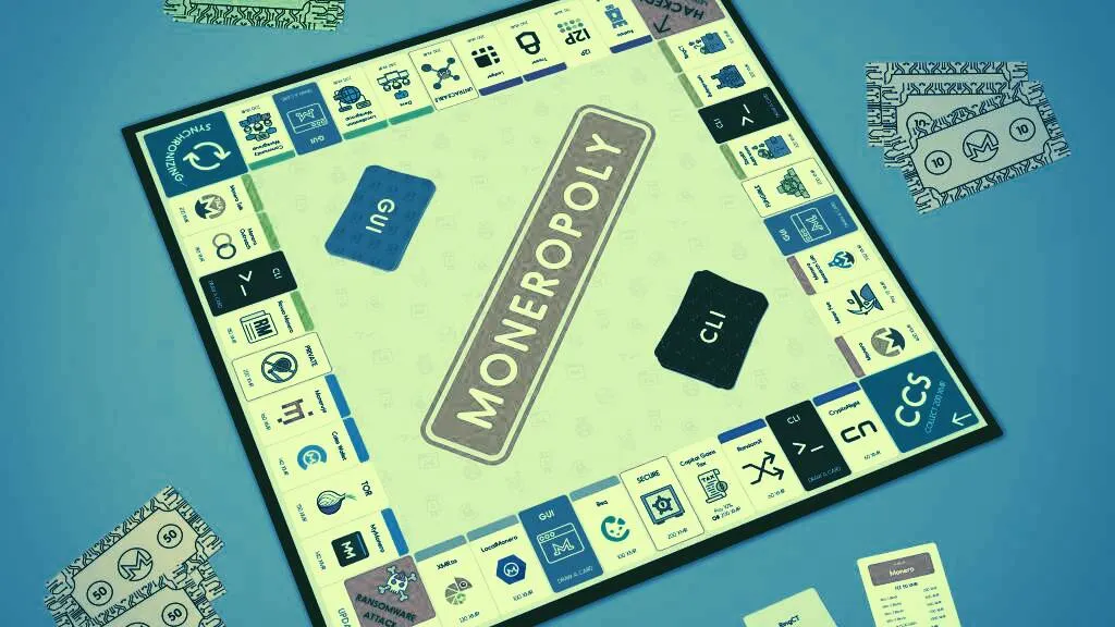 Moneropoly takes Monopoly and gives it a Monero-themed twist (Image: Moneropoly)