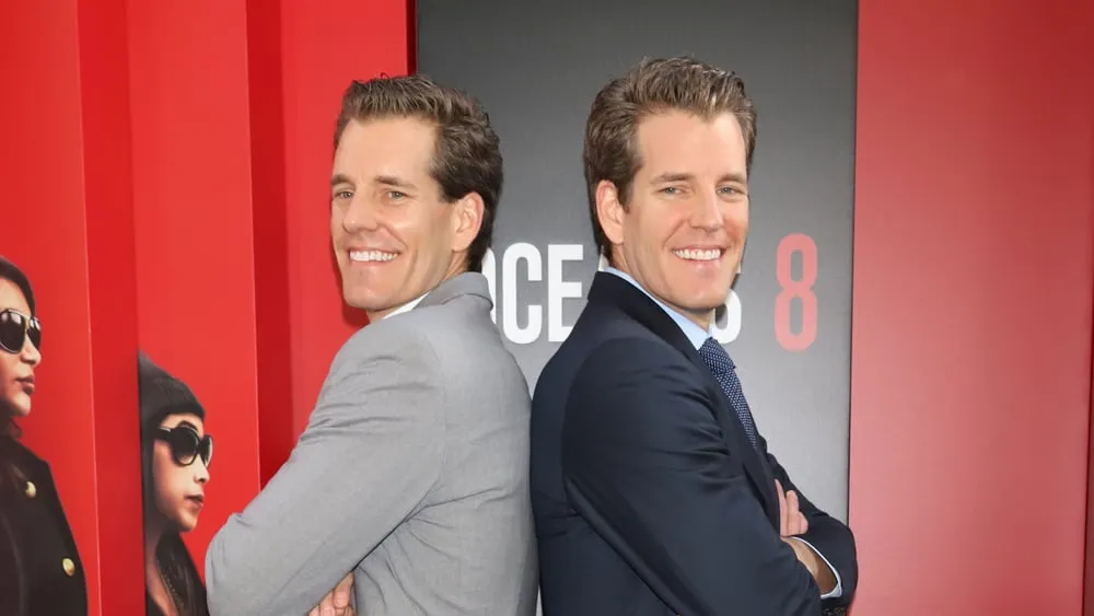 Gemini cofounders Cameron and Tyler Winklevoss. Image: Shutterstock.