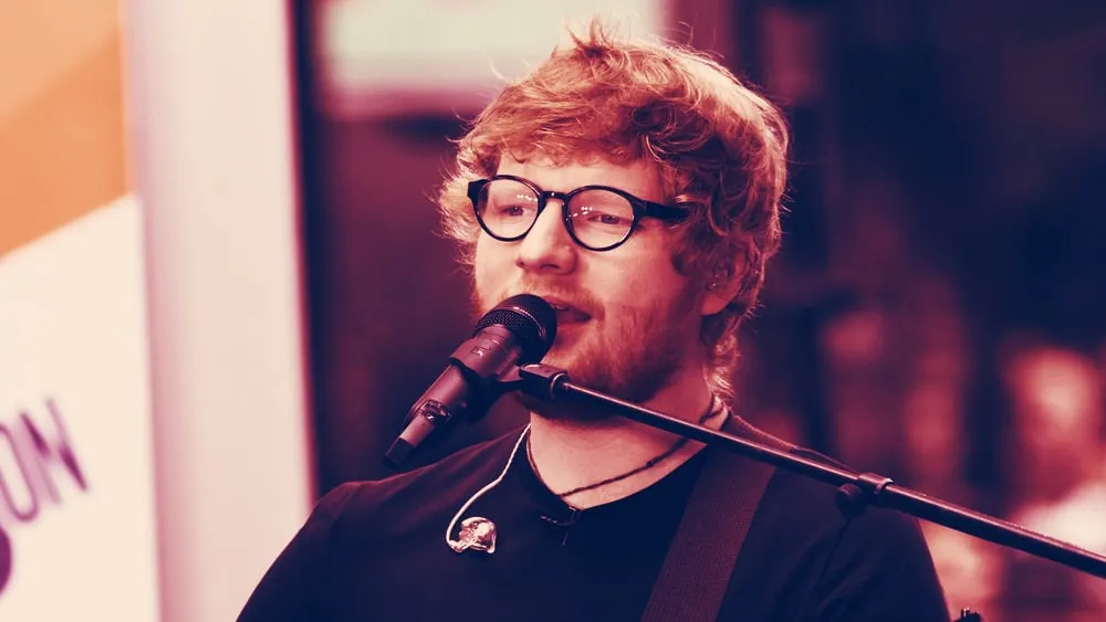 Will Ed Sheeran one day be rapping about blockchain? Image: Shutterstock.