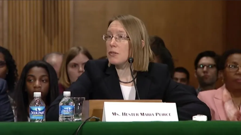 Hester Peirce is one of three commissioners at the SEC. Image: YouTube