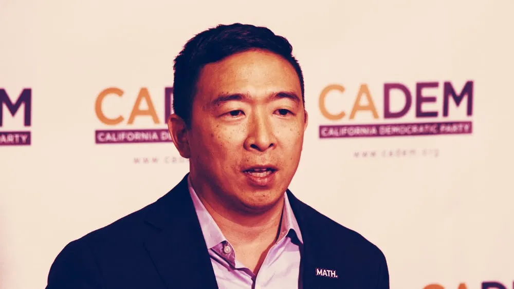 Andrew Yang takes his hat out of the ring. Image: Shutterstock.